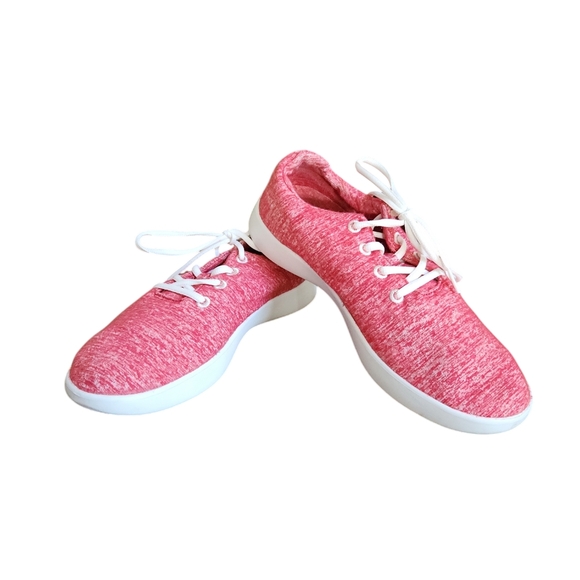 Unisex Red Le Mouton Wool Tennis Shoes Sneakers Size 10 - Picture 1 of 10